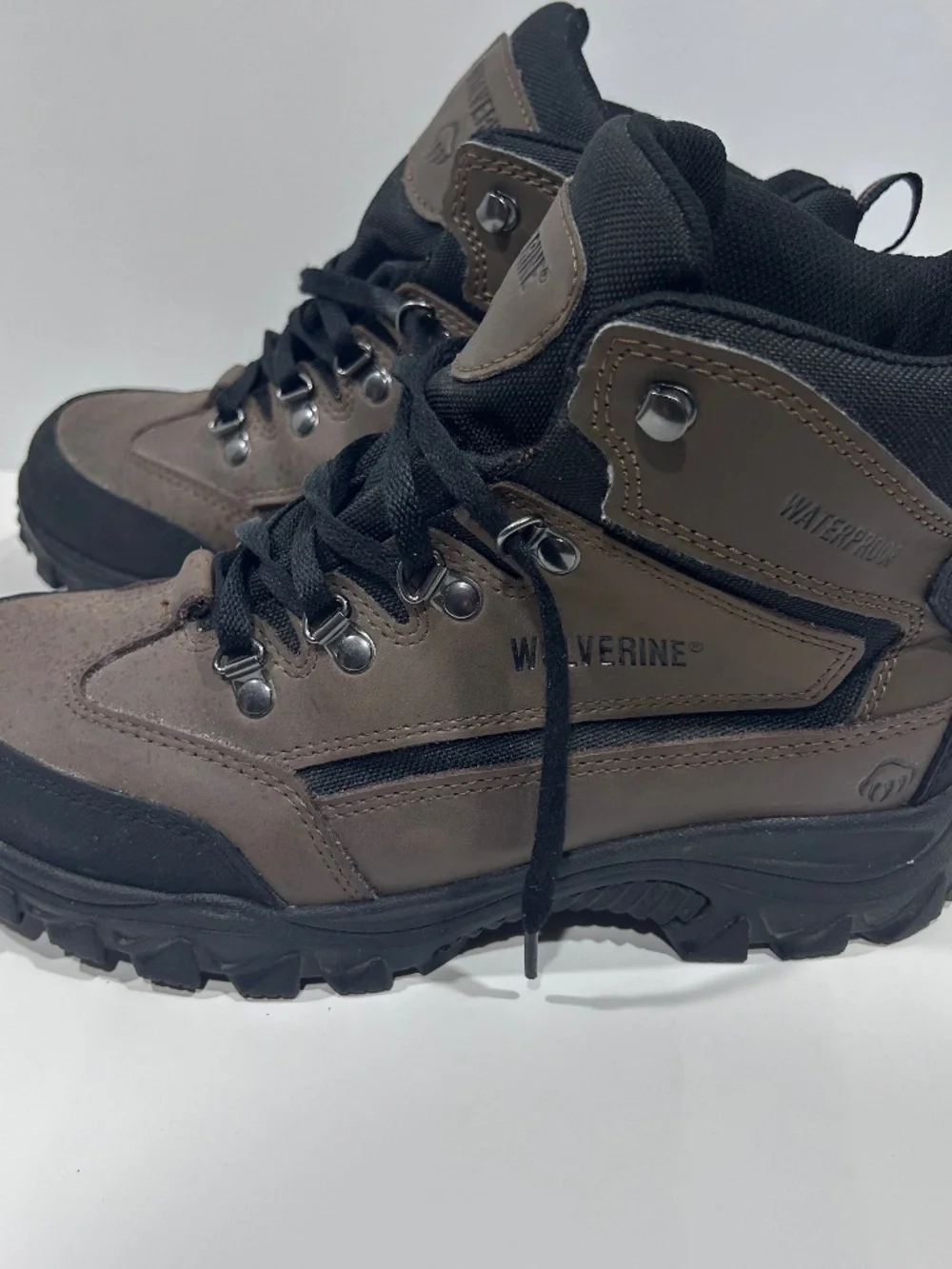 Wolverine Boots Mens Spencer Waterproof Mid-Cut Leather Hiking Boot W05103 BROWN